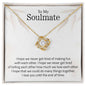 To My Soulmate | I Love You Until The End Of Time - Love Knot Necklace