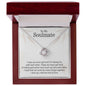 To My Soulmate | I Love You Until The End Of Time - Love Knot Necklace