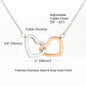 To My Beautiful Daughter | Interlocking Hearts Necklace