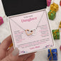 To My Lovely Daughter | Always Keep Me In Your Heart - Interlocking Hearts necklace