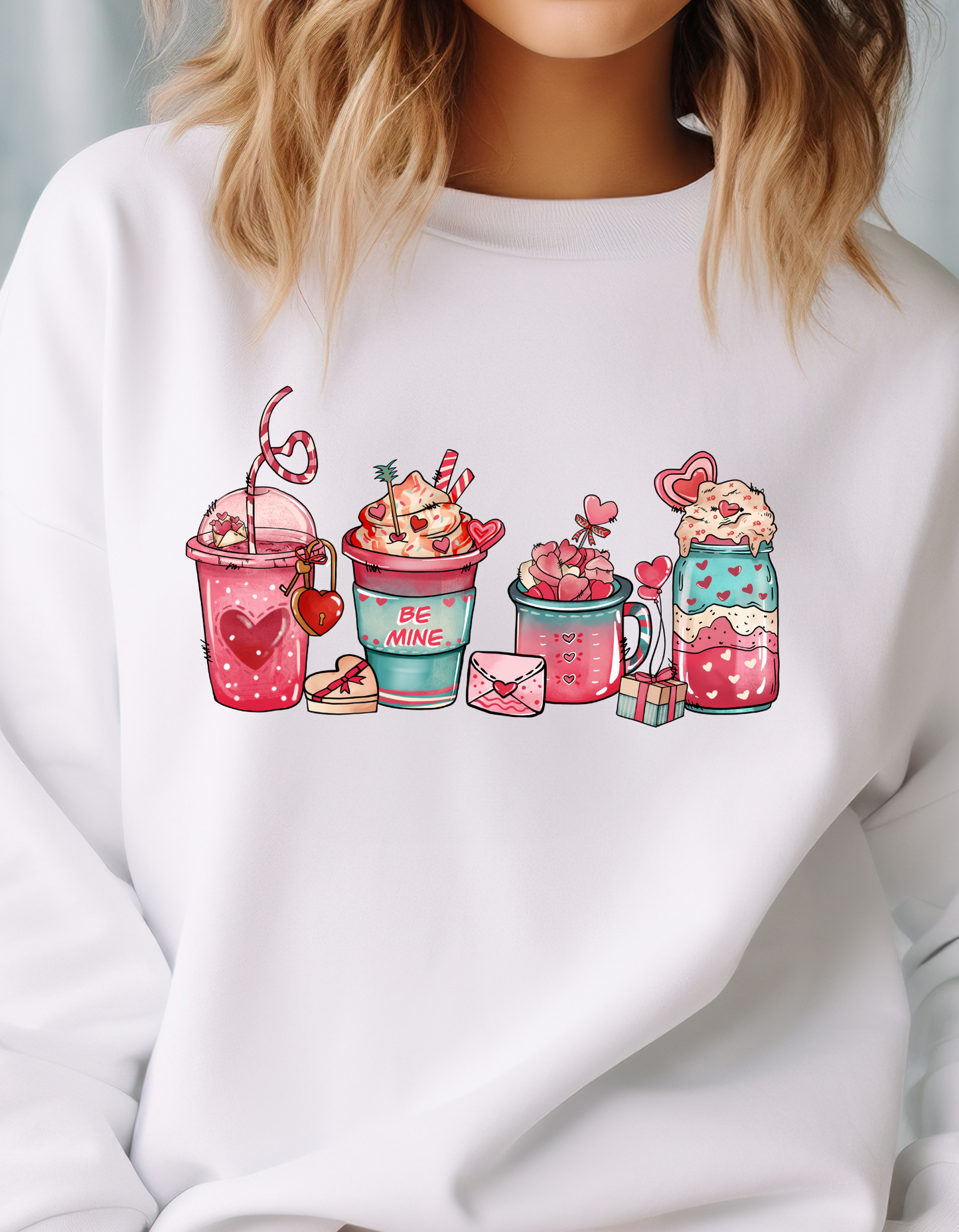 Sweet Coffee Crewneck Sweater Valentine's Day