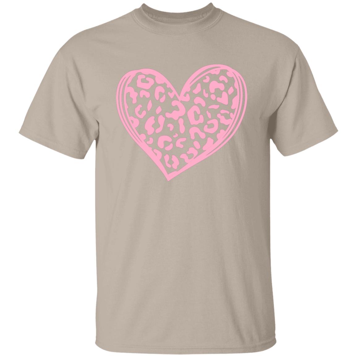 Leopard Print Valentine's Day Heart PINK