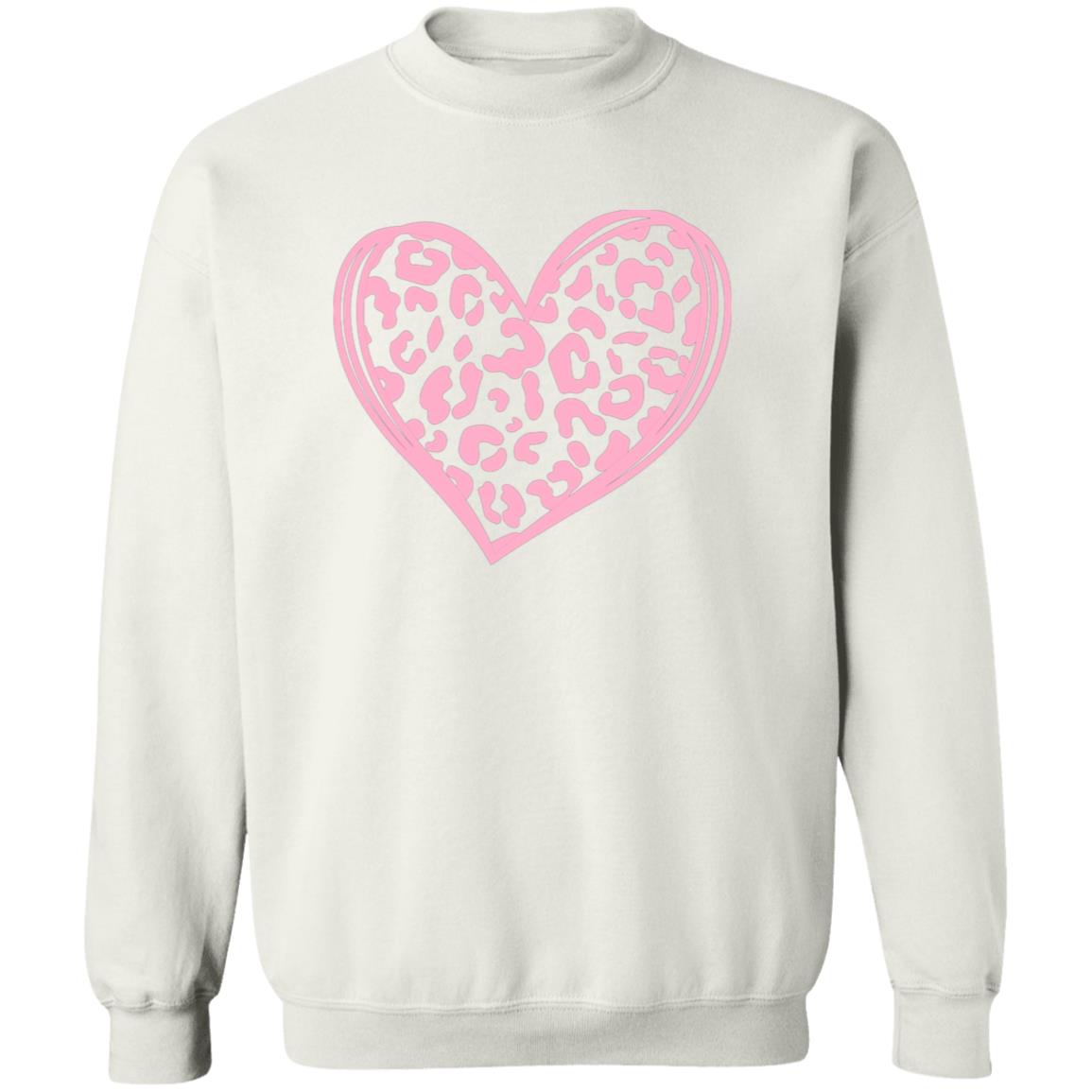 Leopard Print Valentine's Day Heart PINK