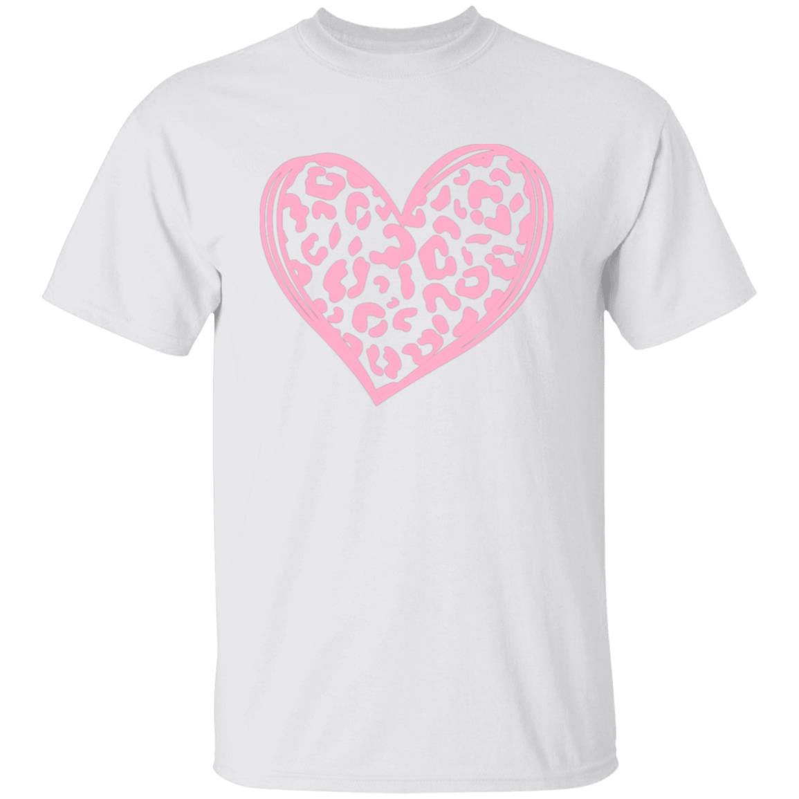 Leopard Print Valentine's Day Heart PINK