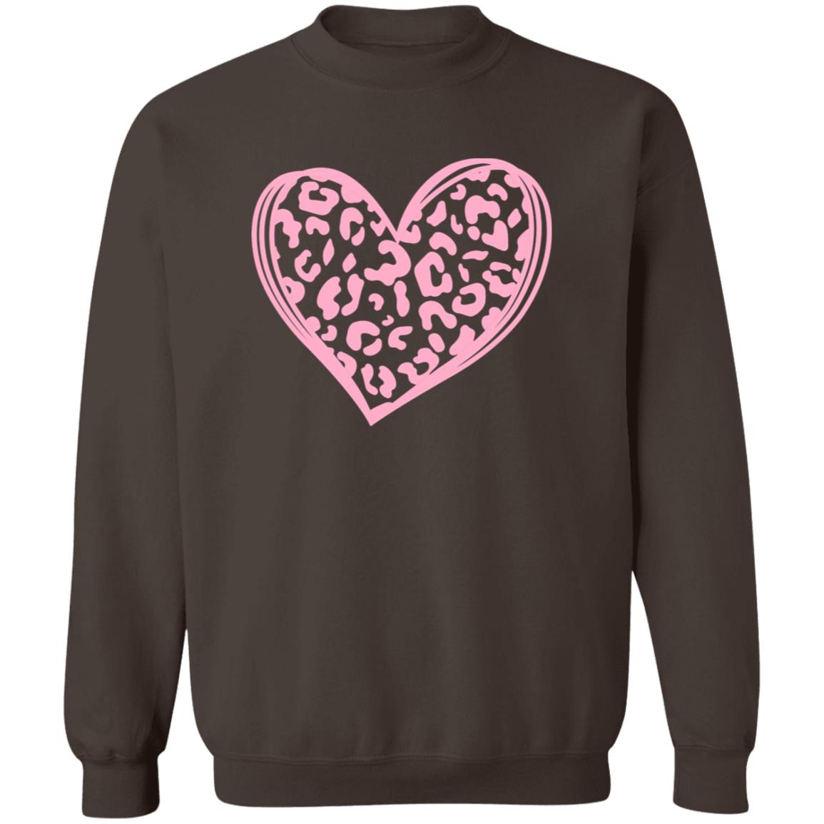 Leopard Print Valentine's Day Heart PINK