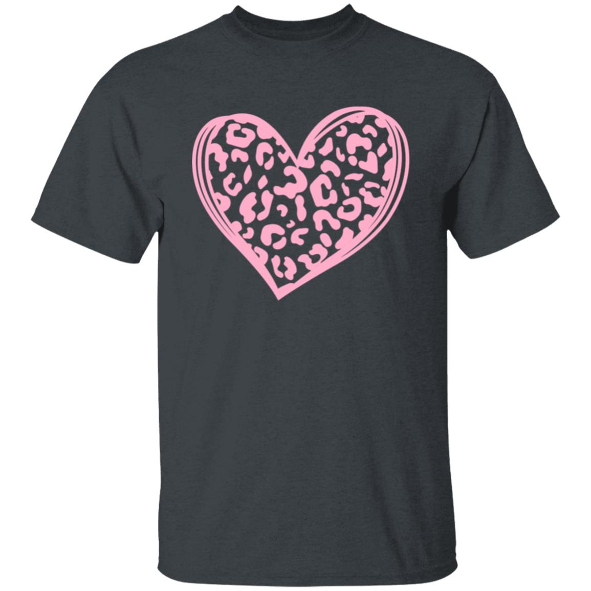 Leopard Print Valentine's Day Heart PINK