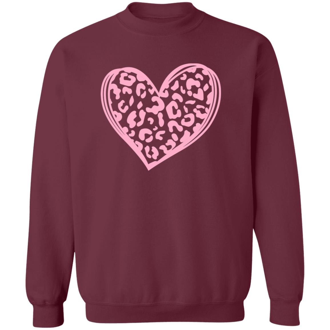 Leopard Print Valentine's Day Heart PINK