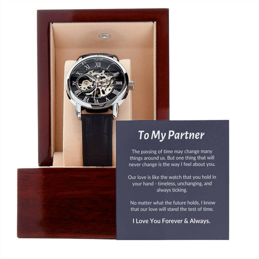 To My Partner Openwork Watch